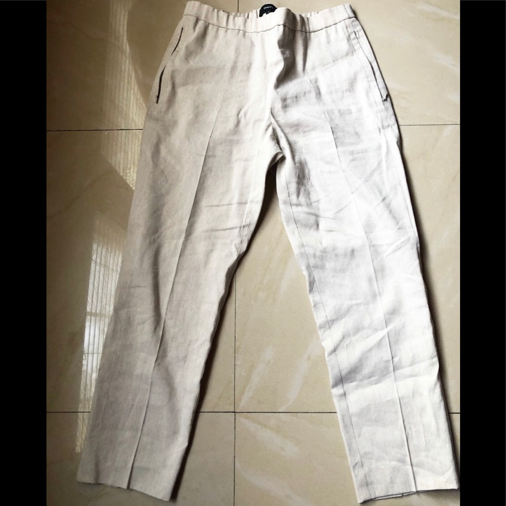 White theory pull on pants